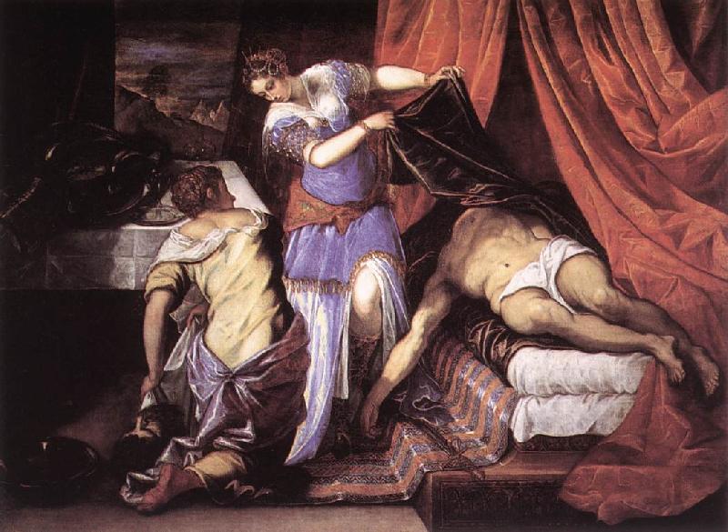 TINTORETTO, Jacopo Judith and Holofernes ar France oil painting art